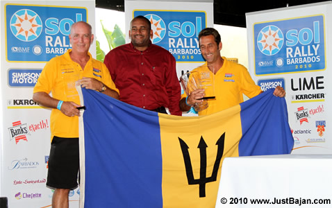 Roger Skeete, Minister of Tourism Richard Sealy & Louis Venezia