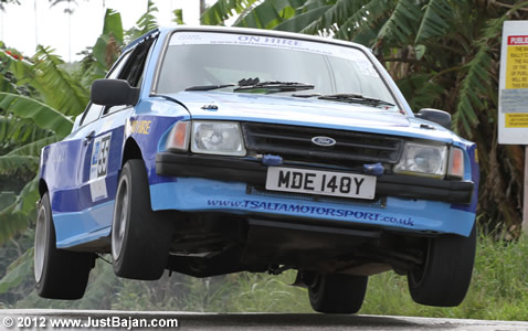 Gary Thomas - Ford Escort G3 on Sol Rally Barbados 2010