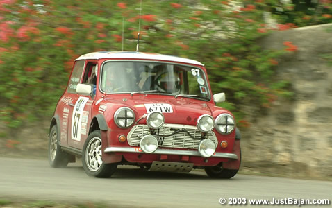 Andy Hawkins - Austin Mini (Rally Barbados 2003)
